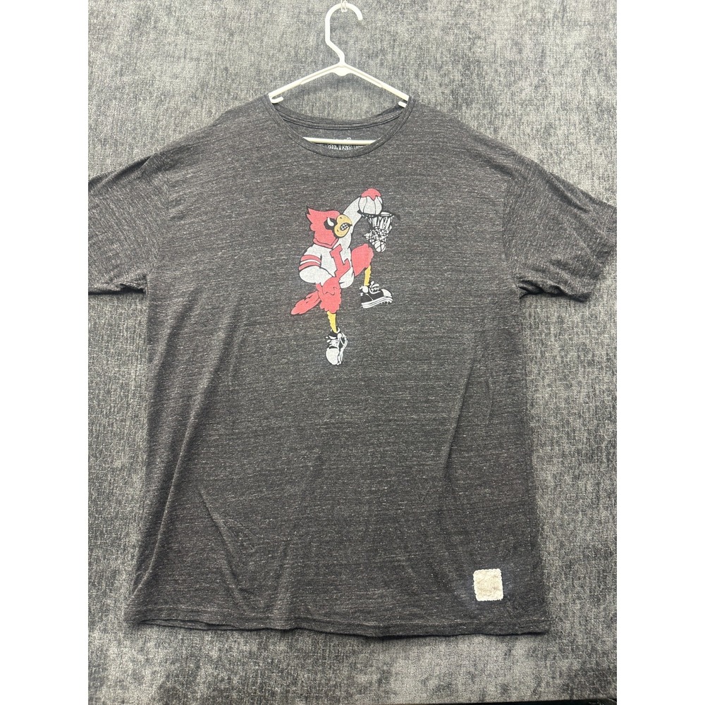 The Original Retro Brand NCAA Louisville Cardinals Football Shirt Mens 2XL Gray